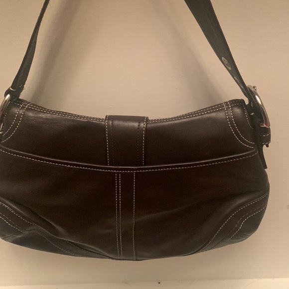 Coach Soho Hobo Brown Leather Flap Shoulderbag F10910 - Picture 6 of 13